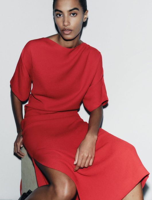 Новое красное платье от ZARA