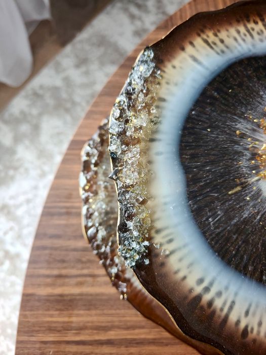 Этажерка из смолы, подарок, посуда