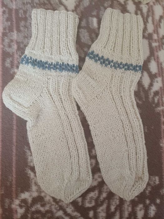 Носки вязаные теплые