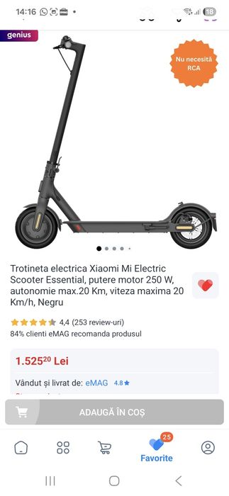 Trotineta electrica xiaomi