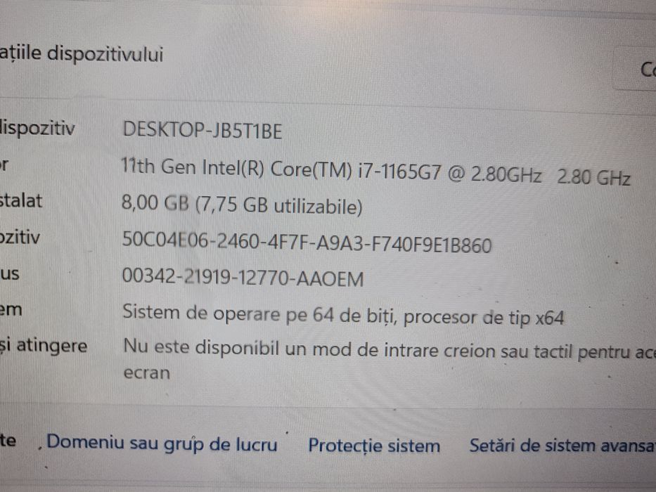 Laptop Medion  i7 generatia 11