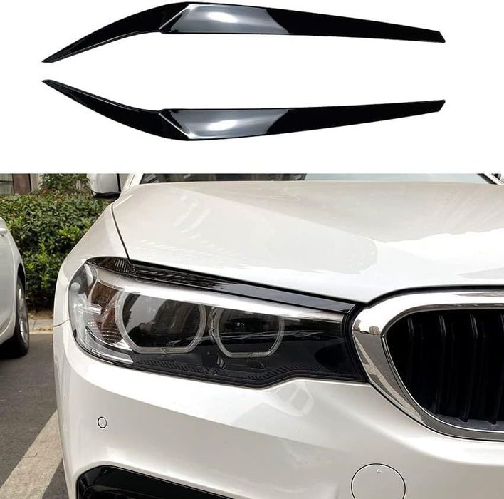 Тунинг вежди фарове BMW 5 G30 G31 БМВ Г30 Г31 Черен Гланц