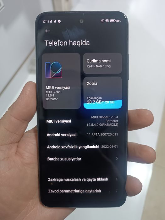 Redmi Not 10 5G sotilyapti