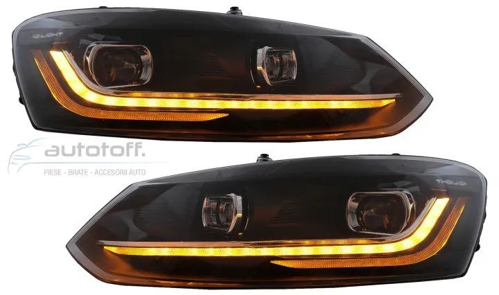 Faruri LED compatibile cu VW Polo 6R 6C (2010-2017) Sermnalizare Dinamica