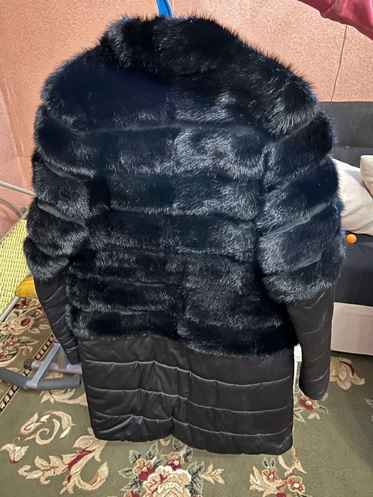 Пуховик комбинированная норка