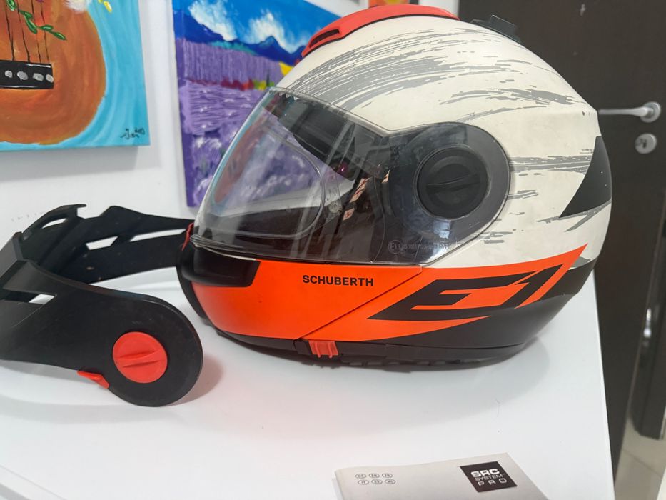 Schuberth E1 + Intercom SC1 Advanced | Modulară Adventure | Mărimea XL | ECE