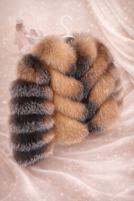 Blana naturala de vulpe pentru fetite