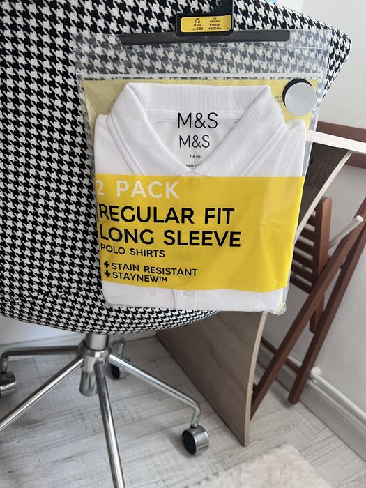 Set 2 camasi polo Marks&Spencer pentru baieti 7-8 ani