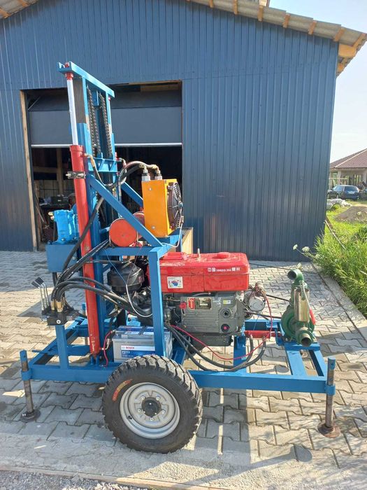 Utilaj Foraj Senile Diesel 28CP 100m, Sape Incluse, Afacere la Cheie