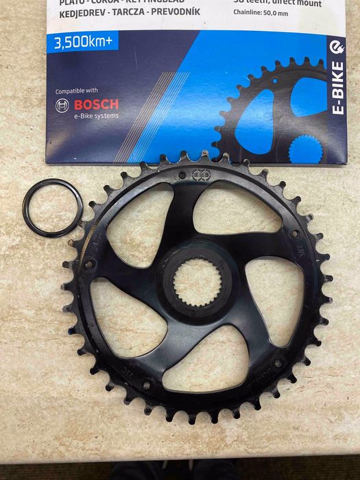 Placa pedalier KMC Bosch Gen 4 Super Narrow 38T Neagra SFCB45238