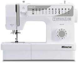 Masina de cusut MINERVA Smart12, 12 programe, 850 imp/min, alb-gri
