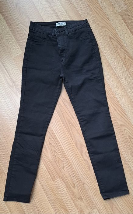 Яке и панталон, черни, дънкови