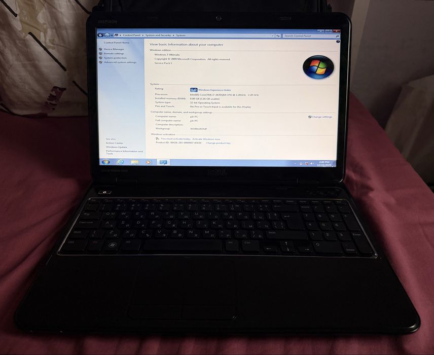 Лаптоп Dell Inspiron N5110 Червен