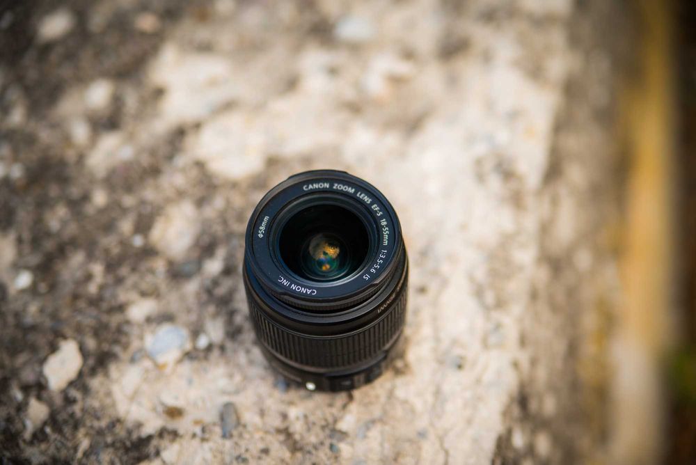 Obiectiv Canon kit 18-55 mm cu stabilizare .