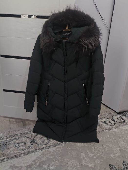 Зимнее пальто. Зелёный.