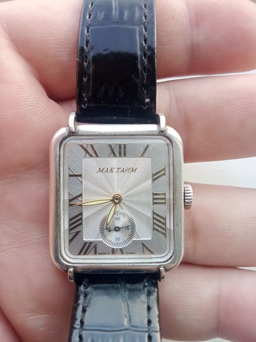 Часы Мактайм серебро 925 механика работают