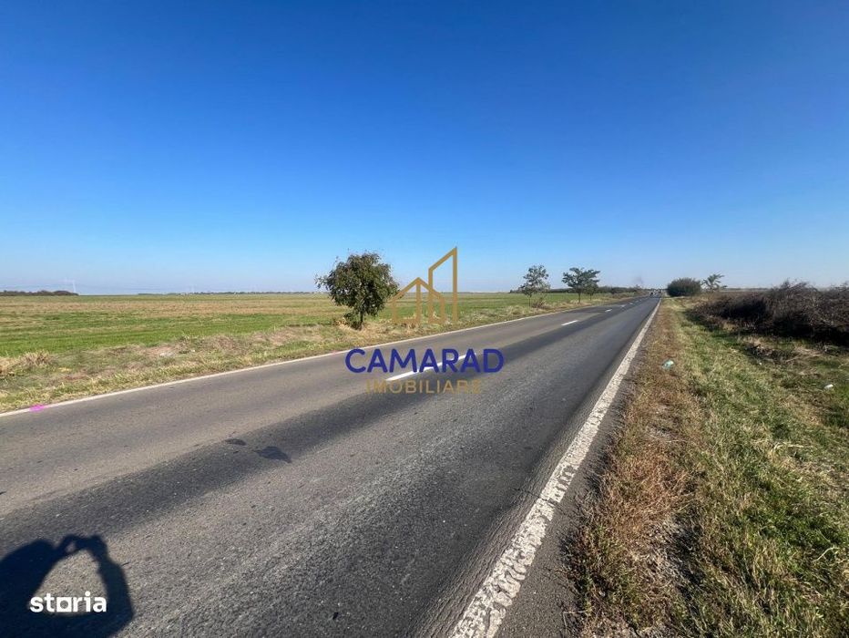 Teren de vanzare- deschidere DN4 138 m  –  Budesti, sat Gruiu - Cala