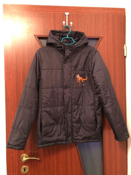 Geaca / Haina pufoasa, copii, cu dino, marimea 158