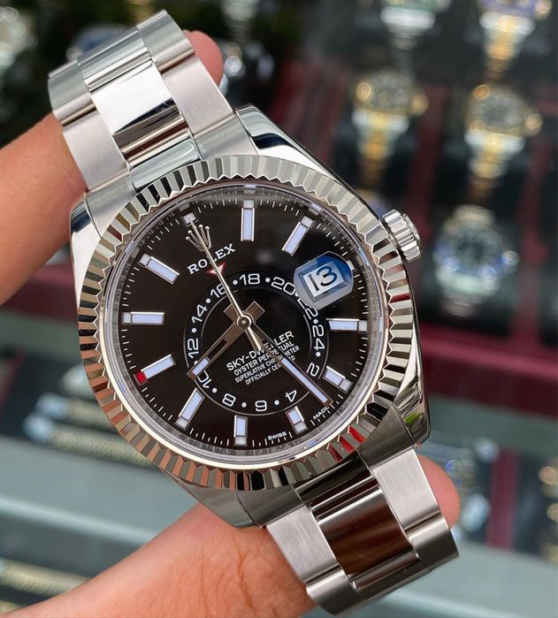 Rolex Sky - Dweller Black Dial Steel