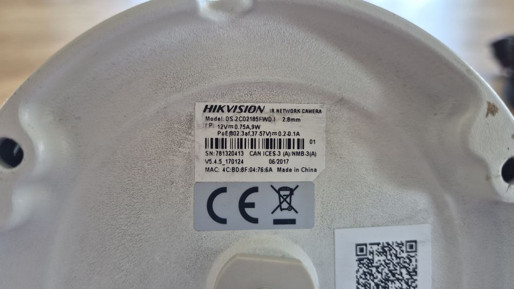 Cameră IP Hikvision DS-2CD2185FWD-I 8MP 4K PoE – Funcțională