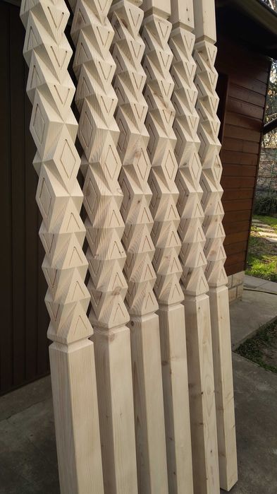 .Stalp sculptat pt. terase, pergole, filigorie, foisor .