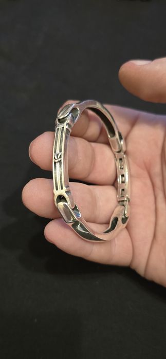 Brățară argint masivă