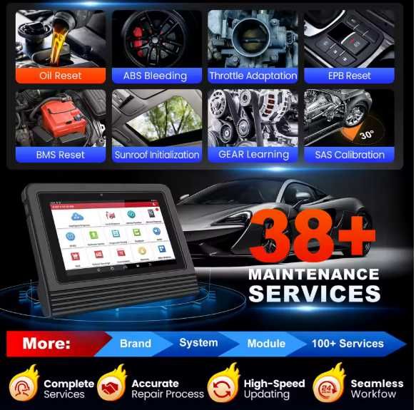 Launch X431 PRO V 5.0 ELITE BT: Dignoza / Tester ORIGINAL ECU CODING