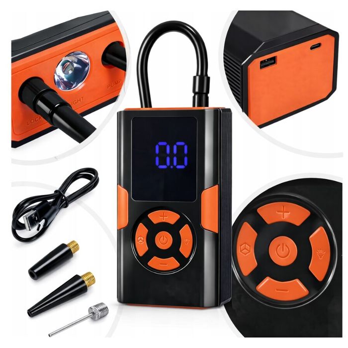 Compresor auto pentru alimentare, afisaj LED, 50 W, 0,2-10,3 bari,