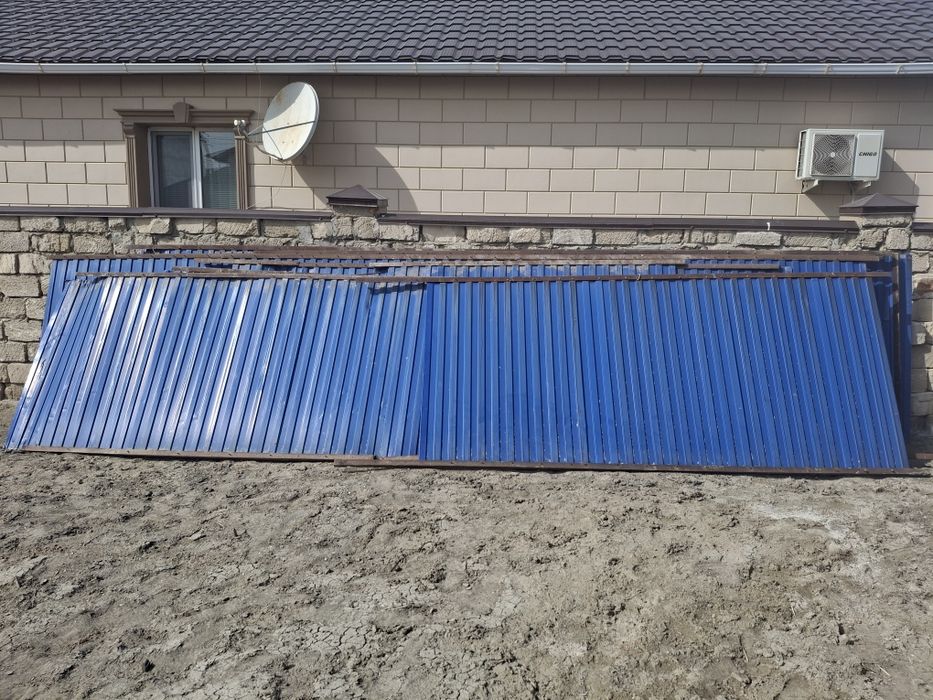 Забор б/у в хорошем состоянии