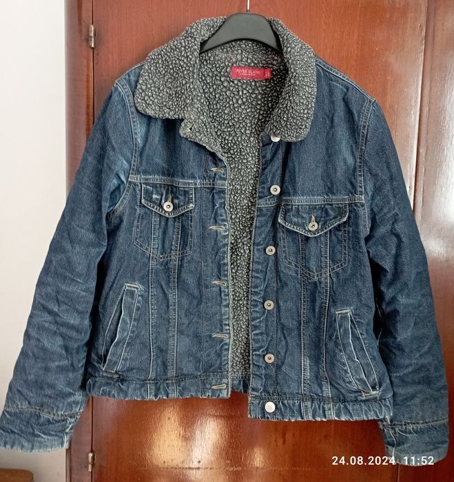 Geacă blugi îmblănită L