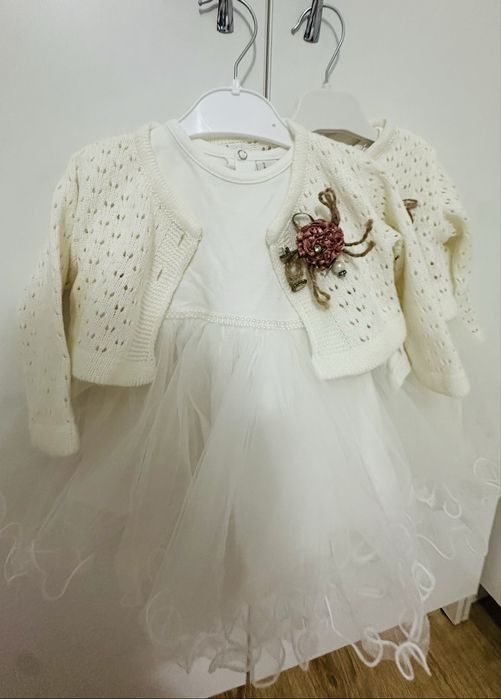 Белая детское платье