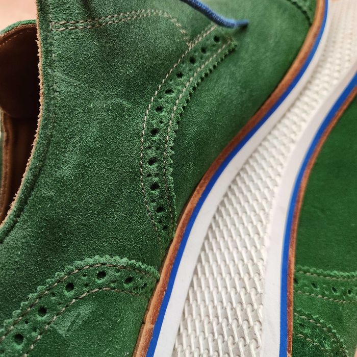 Pantofi verzi piele - barbati 43 - Brogue