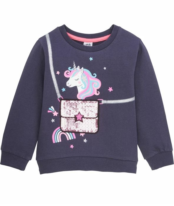 Детската блуза с красива декорация с еднорог