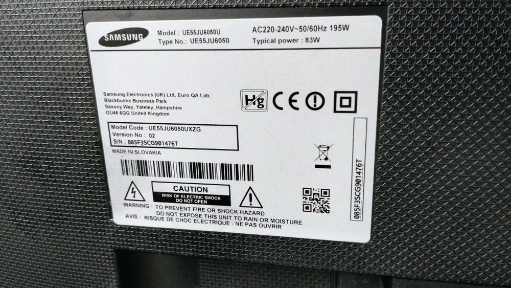 Televizor led 4K UHD Smart Samsung 140 cm WiFi