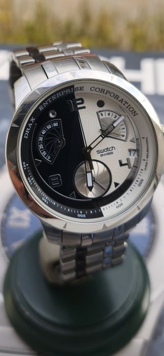 Ceas Swatch Irony Retrograde Hugo Drax James Bond 007 Villain