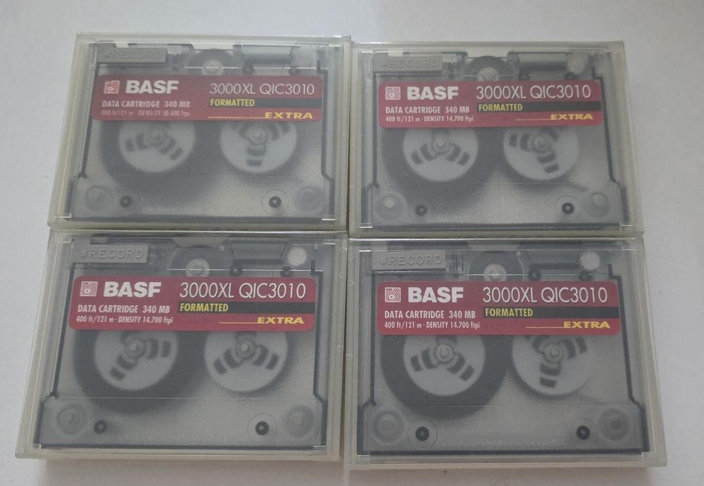 Lot Casete Backup Date Retro - QIC / Travan (HP, Sony, 3M, BASF) Noi și Folosite