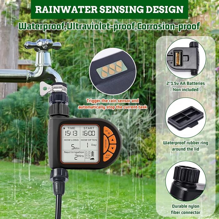 Автоматический полив с таймером.