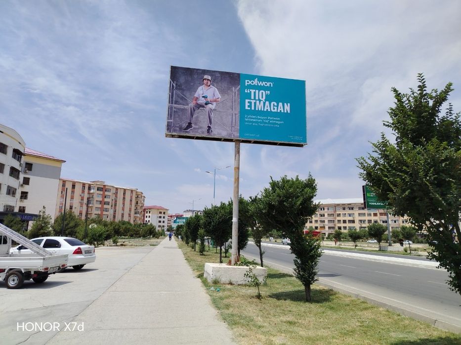 Ózbekistonda tashqi reklama/Наружная реклама/Qarshi/bilbord/Led ekran/