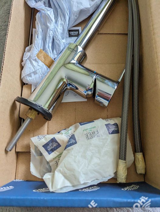 Grohe BauEdge смесител за баня 23760000 | Пълен комплект | Гаранция