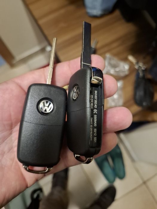 Carcasa cheie telecomanda VW Golf, Jetta, Caddy cu 3 butoane briceag