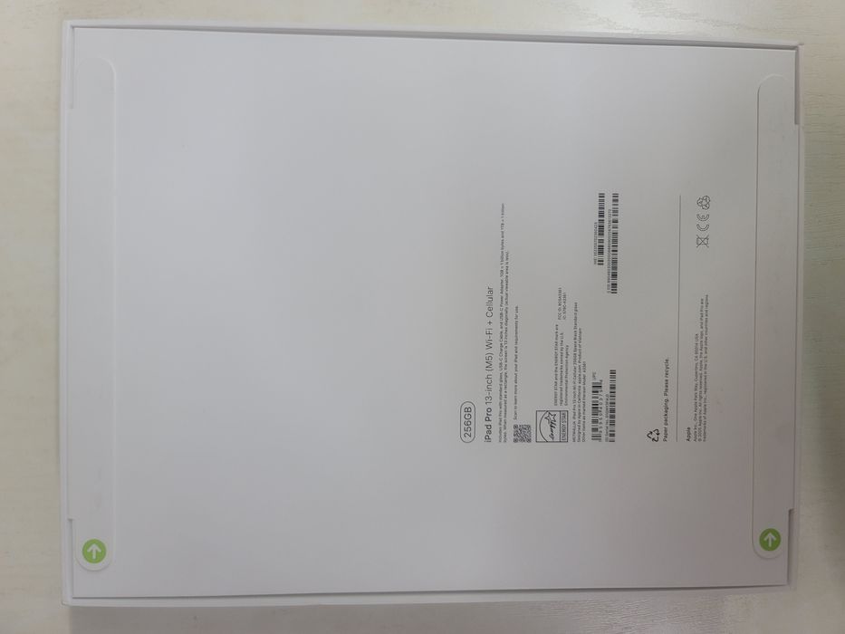 New iPad Pro 13inch (M5) 256Gb Wifi+sim card Black