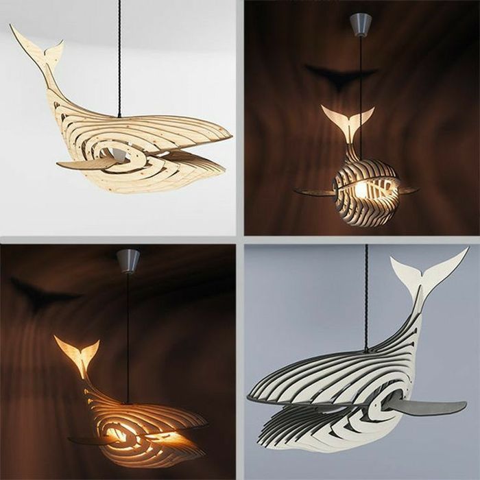 Люстры из дерева ( фанера )