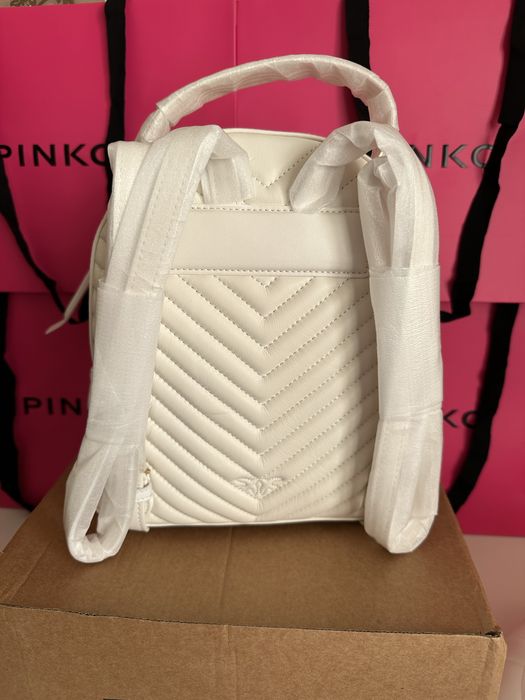 Чисто нова Раница PINKO Love Click Classic в бял цвят