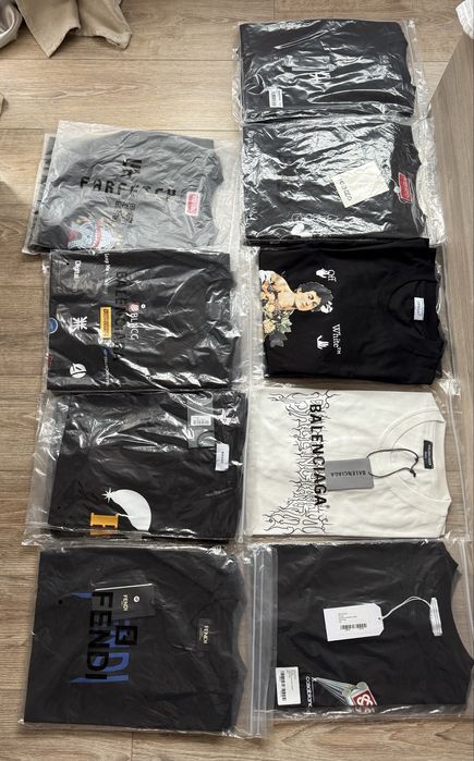 21 броя мъжки тениски на едро