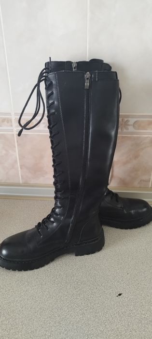 Сапоги кожаные 38 р.