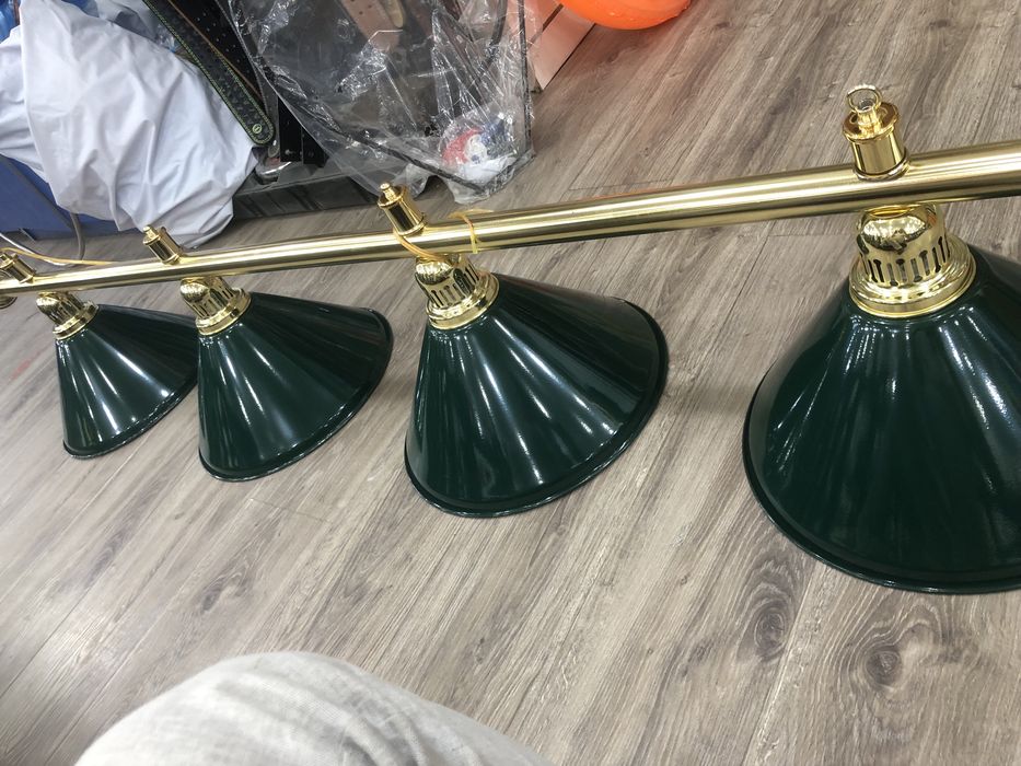 Люстра для бильярда. Gold. (оригинал) китай.