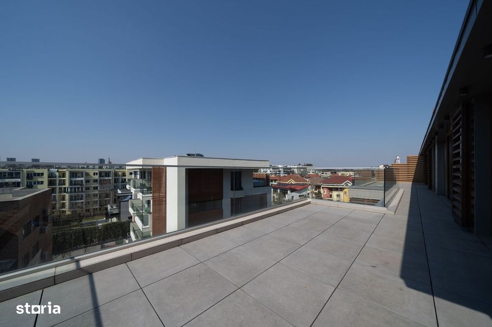 Herastrau, penthouse cu  3 camere mobilat integral Rovere