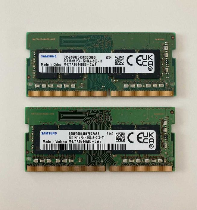 Kit memorie ram laptop 16 GB (2 x 8 GB) DDR4 3200 MHz Samsung) - 279,99 lei