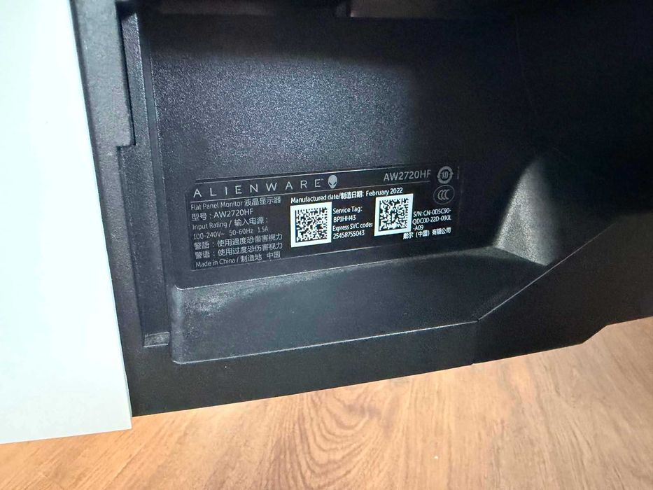 Monitor Alienware 2720HF