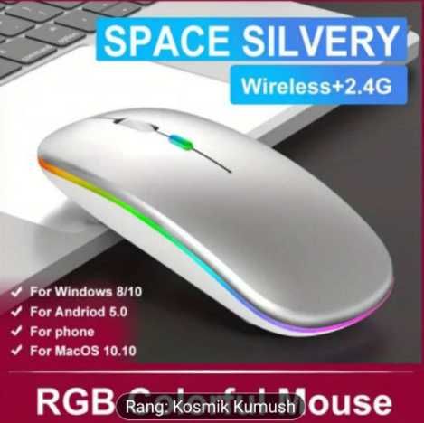 Wireless mouse zaryadlanivchi sichqoncha
